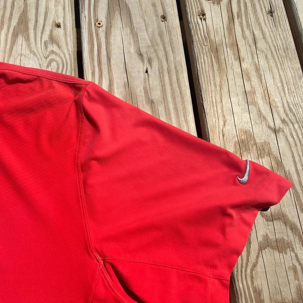 Nike Golf Polo Shirt Adult Men's Extra Large Red‎ Embroidered Short Sleeve